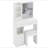 29.2" Small Space Left Drawer Desktop Vanity Table + Cushioned Stool, Extra Large Right Sliding Mirror, Multi Layer High Capacity Storage, Practical Fashionable Dresser, Suitable For Small Space-1025875410