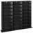 Media Storage Cabinet, 8-Tier DVD Shelf Organizer, 55.91 x 8.66 x 51.18 in Multimedia Storage Organizer for CDs, DVDs, Books & Games, CD Shelf for Living Room, Home Office, Recording Room, Black-754494841