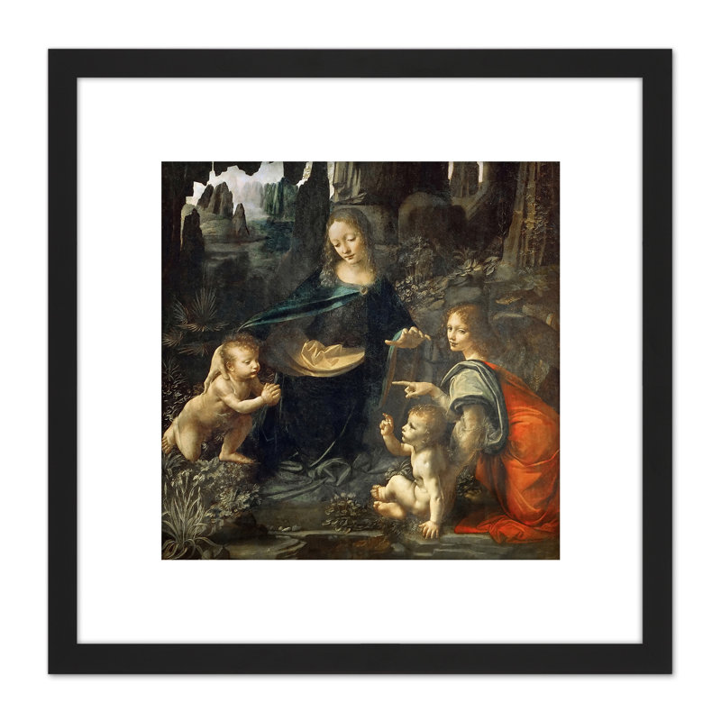 Virgin Of The Rocks by Leonardo Da Vinci - Single Picture Frame Painting