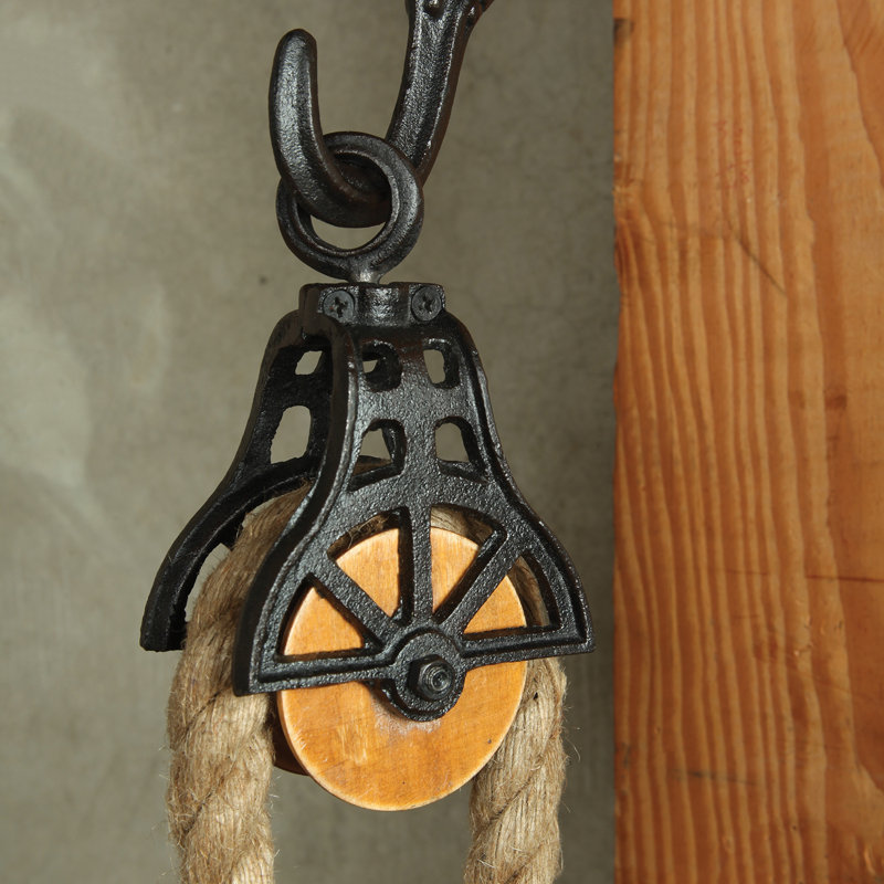 Darden Cast Iron and Wood Pulley