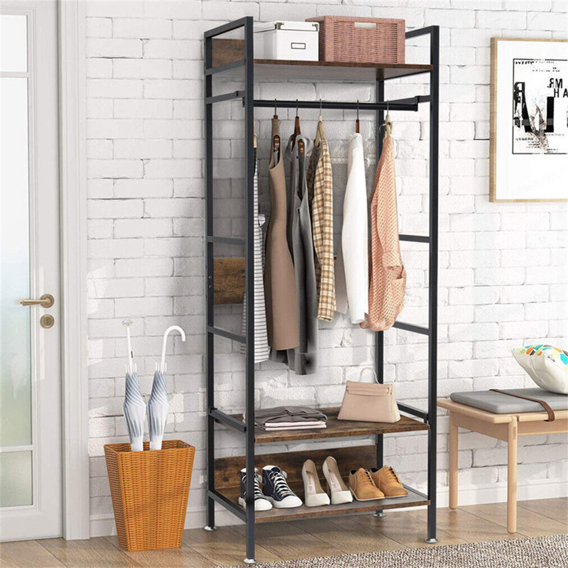 Shelaine Hall Tree 24'' Wide with Shoe Storage