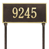 Hartford 1-Line Lawn Address Sign