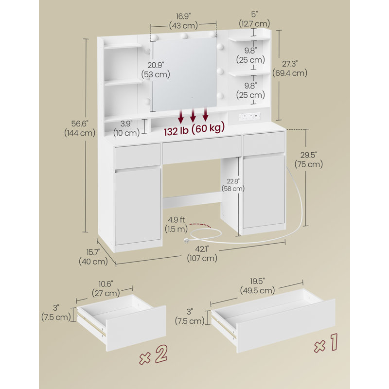 Dressing Table with Mirror