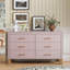 Commode double 6 tiroirs en bois robuste-1367961084