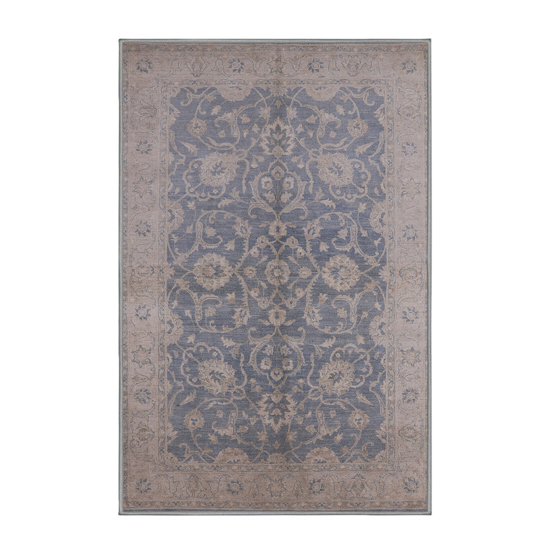 Tapis bleu / beige Libarid, Rectangle 2 pi x 4 pi