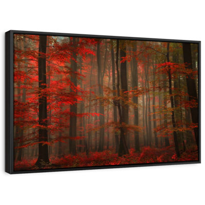 Impression sur toile Fiery Autumn Forest