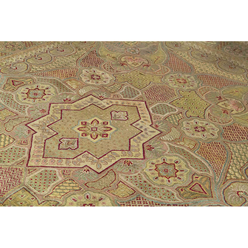 Avalon Wool Oriental Area Rug in Brown