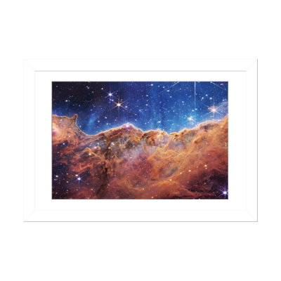 Open Star Cluster In Carina Nebula, James Webb Space Telescope Wall Art Print - Framed Fine Art Paper