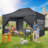 10x15 Hexagonal Tube Pointed Roof Brown Tube-119462153