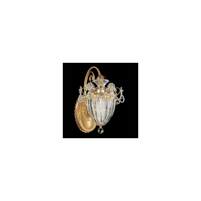 Bagatelle 1 - Light Armed Sconce, Heritage Clear, Heirloom Gold