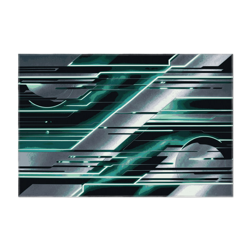 Stargazer Fragment Indoor And Outdoor Area Rug, Rectangle 8' x 10'
