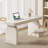 French-Style Cream Solid Wood Office Desk-110115693
