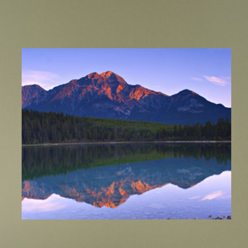 Adhésif décoratif montagne / lac