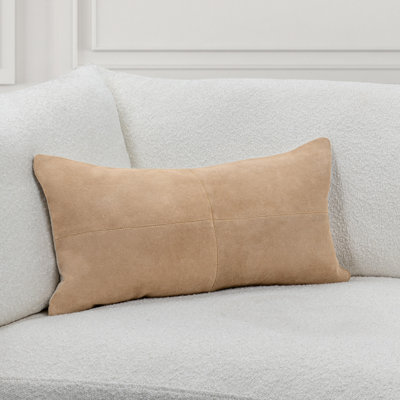 Clemson Suede Leather Throw Pillow
