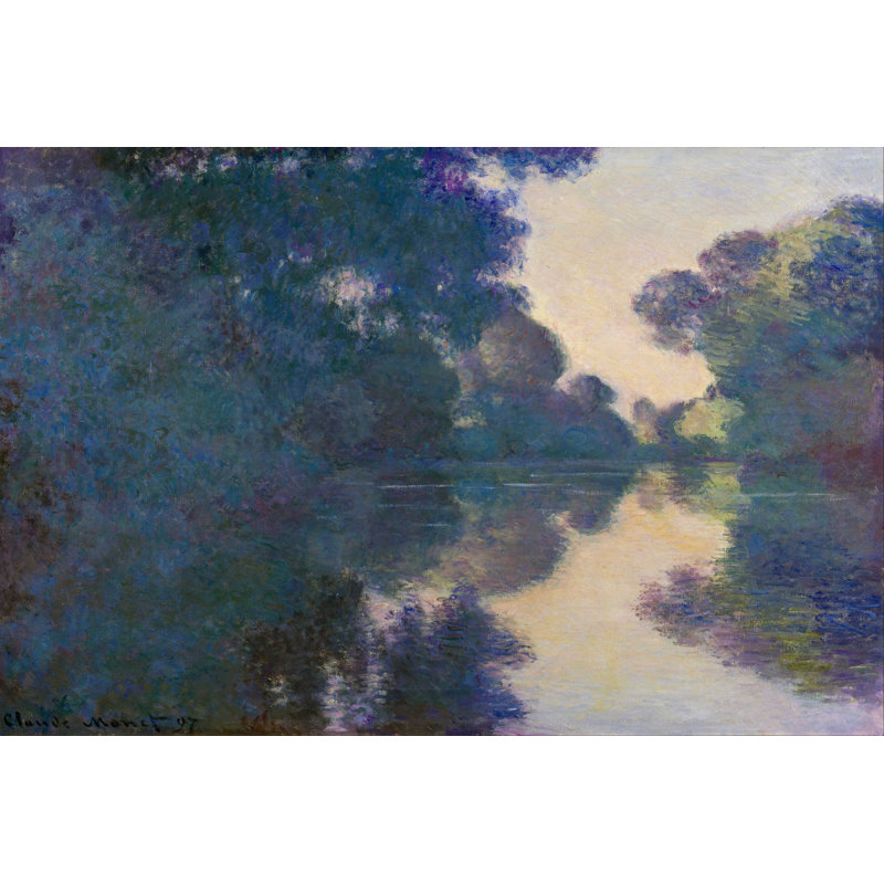Le matin sur la seine près de Giverny, H 8 po x l 12 po