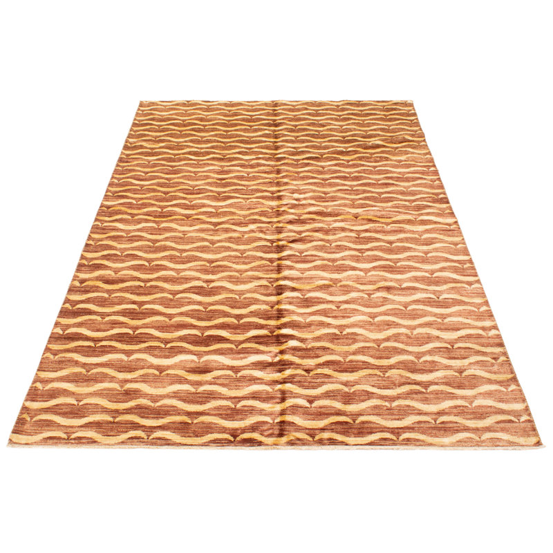 Tapis brun Finest Peshawar Ziegler 6 pi 9 po x 10 pi 6 po