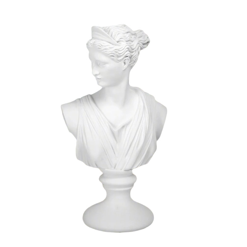Simone Resin Lady Head Sculpture