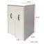 Armoire sur pied à 3 niveaux avec panneaux latéraux réglables et amplement de rangement