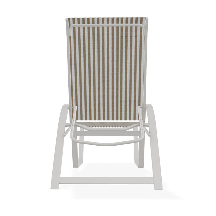 Holna Outdoor Rust-Resistant Metal Chaise Lounge