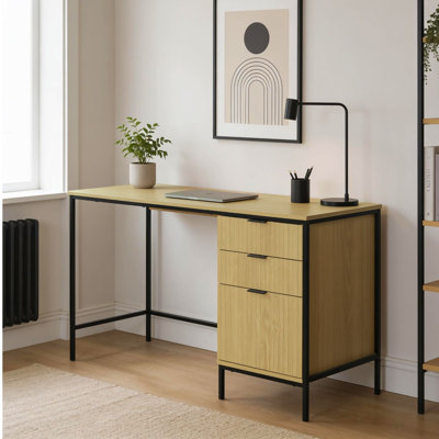 Metal Base Computer Desk