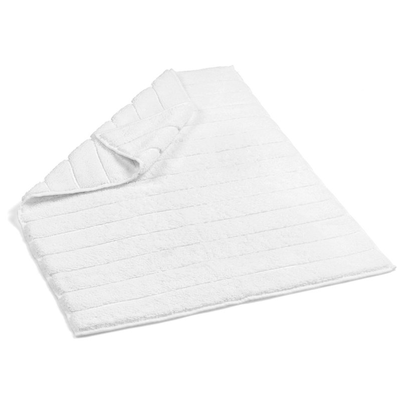 Tapis de bain luxueux en coton, 21,7 po x 35,4 po | 100% coton, 38,5 oz / m² | Ultra-absorbant, doux et à séchage rapide | Lavage en machine à l'eau douce, couleur blanche | Parfait pour la salle de bain, le spa ou la maison