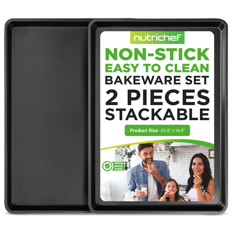 NutriChef Non-Stick Steel Baking Sheet