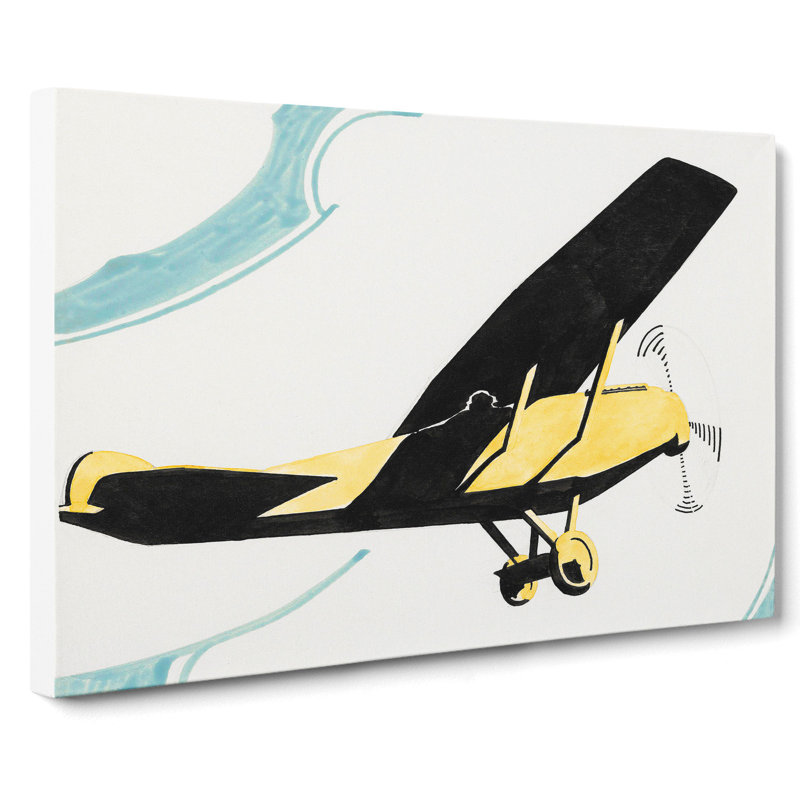 Aircraft by Reijer Stolk - Wrapped Canvas Painting, 40cm H x 60cm W x 3cm D