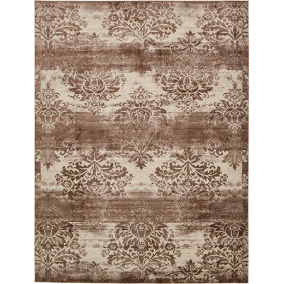 Tapis beige foncé / crème Mathieu