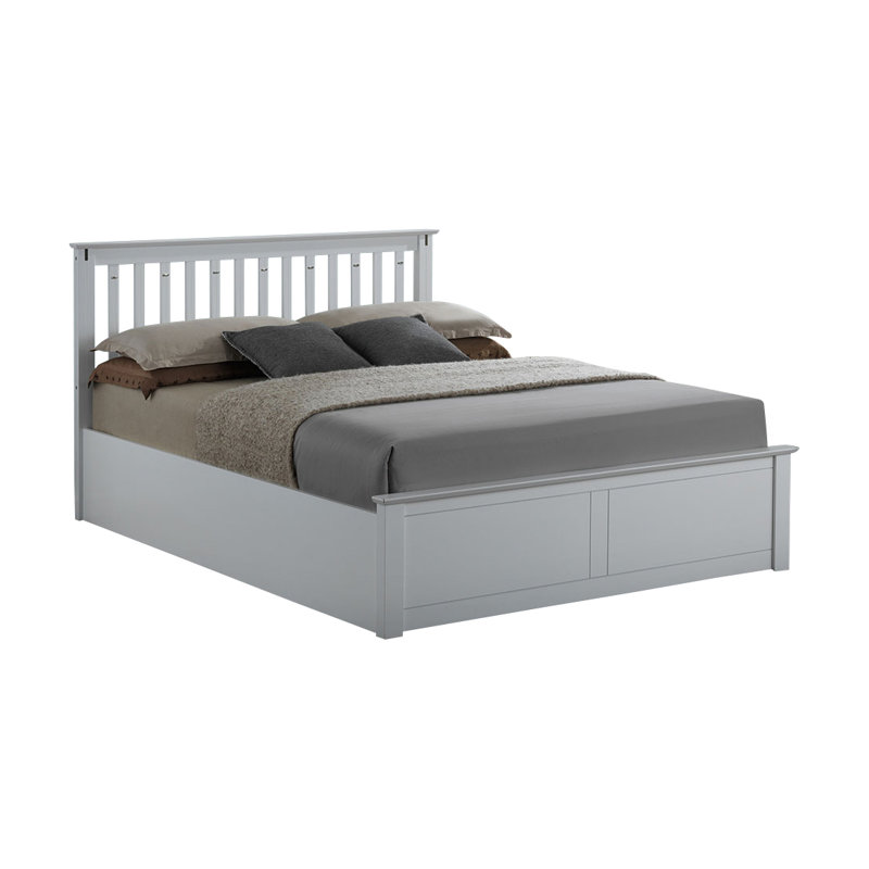 McMullen Ottoman Storage Bed, Kingsize (5'), White