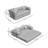Fold Out Modular Sofa Bed Convertible Floor Sofa Couch Corduroy Folding Mattress Lounge Couch For Livingroom Bedroom Office No Assembly Required With Fixed-Shape Frame-1564511119