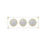 Cadre doré et blanc 15,5 x 43,5 po avec miroir-118088326