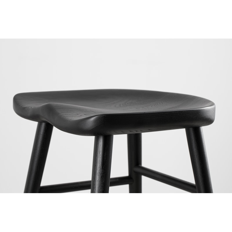 Alma Bar Chair, Matte Black, Bar Stool (31” Seat Height)