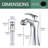 Single-handle Bathroom Faucet with Drain Assembly