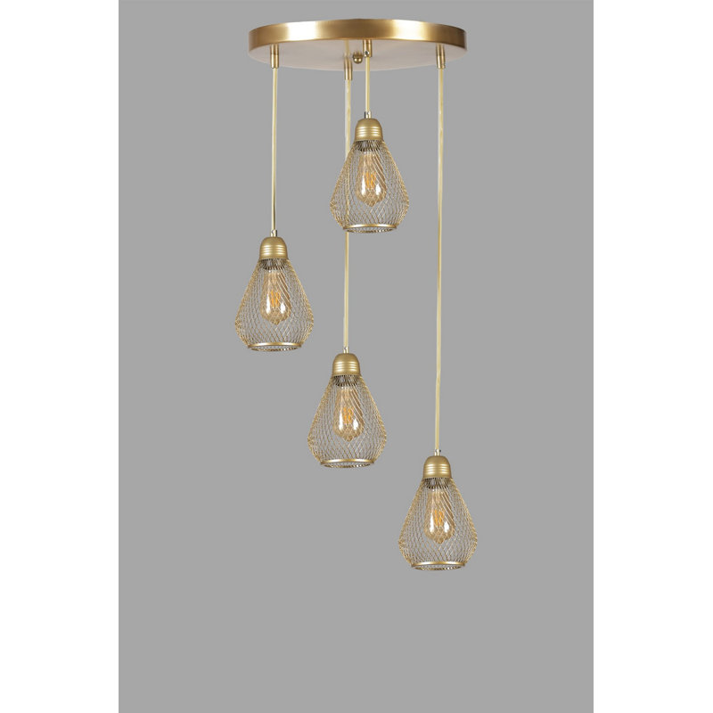 Chandle Chandelier, Gold