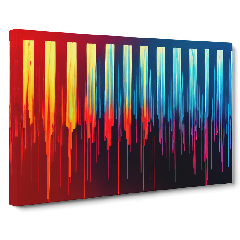 Audio Equalizer Abstract Art Vol.5 - Wrapped Canvas, 35cm H x 50cm W x 3cm D