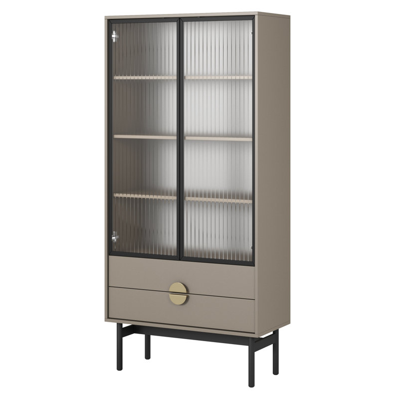 Boarisch Display Cabinet, Beige