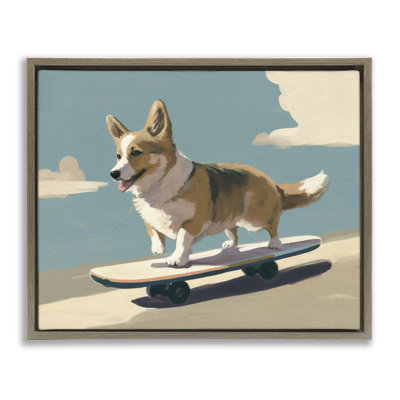  «Skateboarding Corgi Dog» par Svetlana Aleynikova