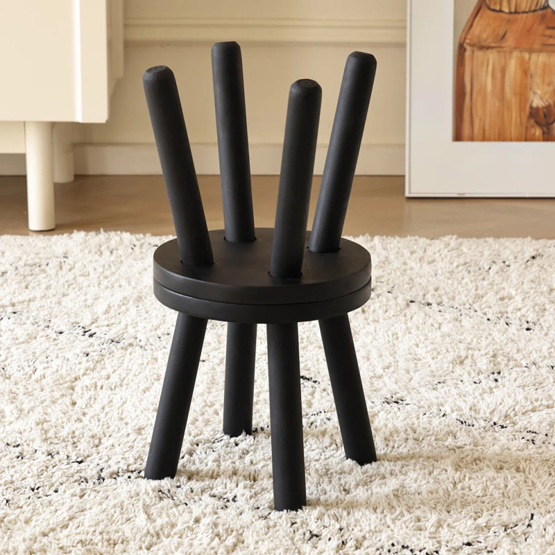 Tabouret en bois massif de 18 po Imauri