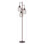 Lampe sur pied de style industriel avec lampe sur pied et cage en forme de goutte