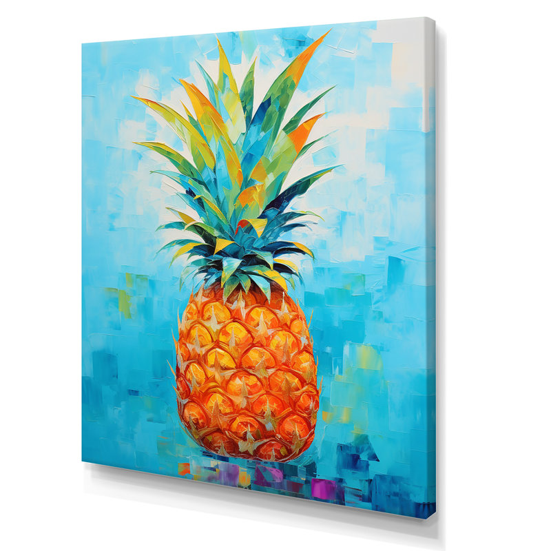 «Exotic Pineapple Oasis IV», reproduction sur toile, H 44 po x l 34 po x P 1,5 po, Toile tendue