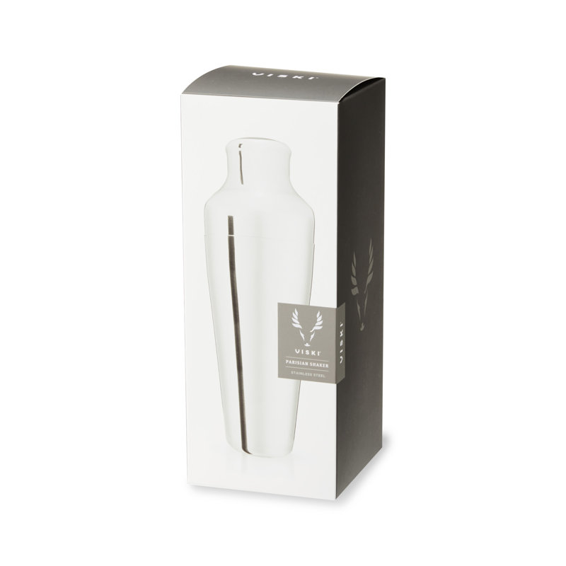 25 Oz Silver Stainless Steel Parisian Cocktail Shaker