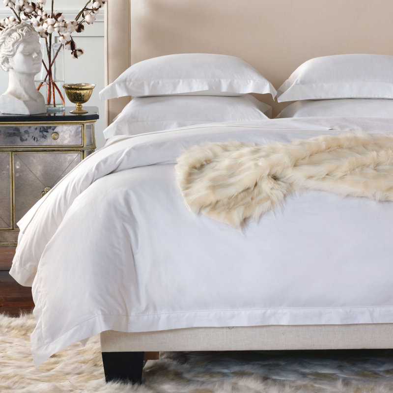 Gianna Luxe Duvet Cover, Chiaro Luxe White, Full