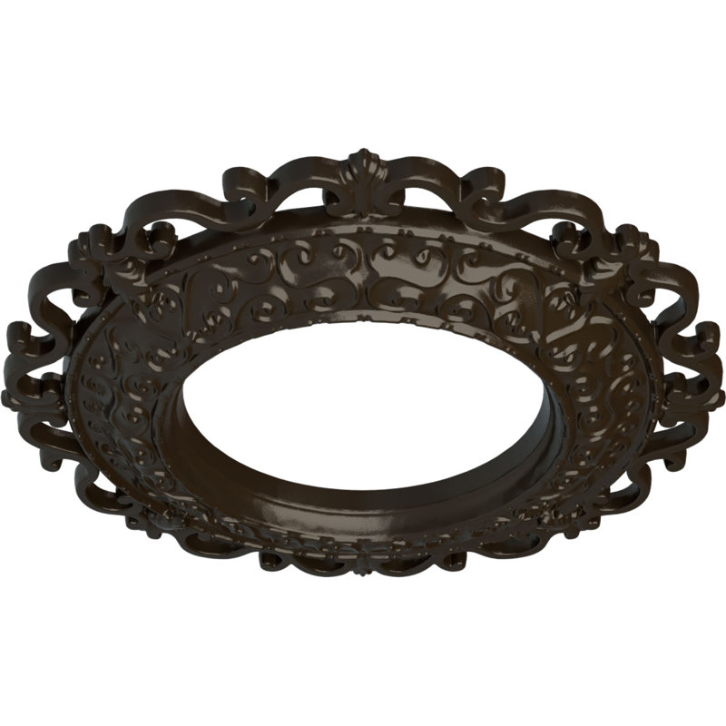 Médaillon de plafond H 13,25 po x l 13,25 po x P 1,125 Orrington, Pierre de foyer