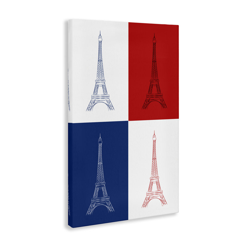 «France Flag Eiffel Tower» par Martina Pavlova, H 30 po x l 20 po