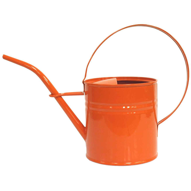 Lotonya Handmade Metal Table Vase, Tangerine