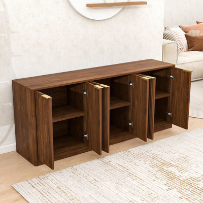 Buffet moderne avec un design ondulé - avec beaucoup de rangement