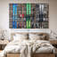 «Ski Gears», 3 pièces sur toile-98562671
