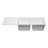 45.69'' L Double Bowl Granite Kitchen Sink