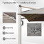 Parasol en porte-à-faux inclinable avec poteau central-447867838-447867843