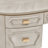  St. Charles Vanity Desk With Glass Top - Dove Grat
